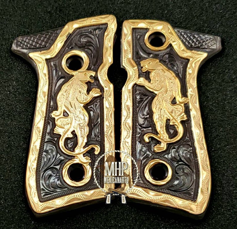 Cachas la pantera 92fs artesanales gravadas a mano custom gun Etsy