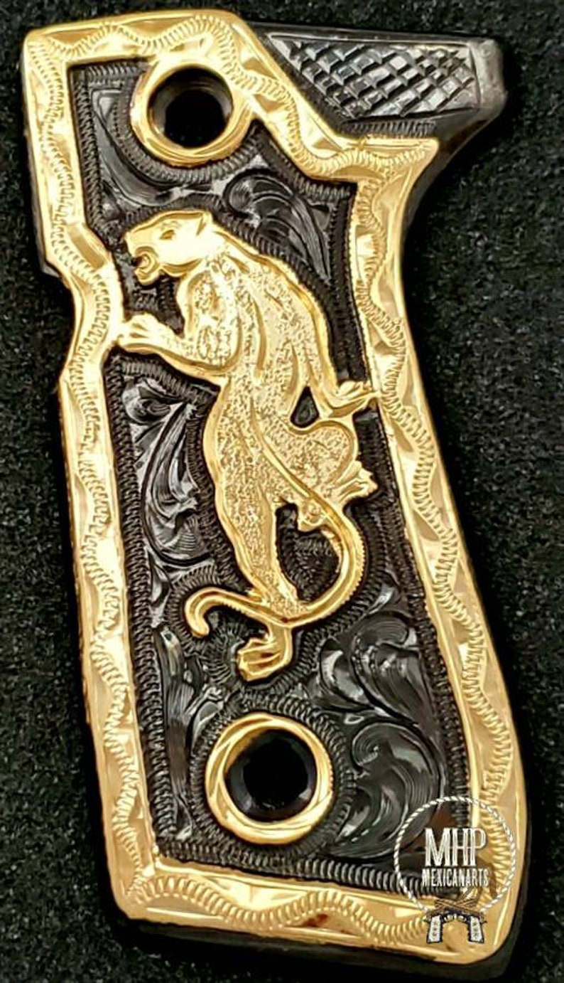 Cachas la pantera 92fs artesanales gravadas a mano custom gun Etsy