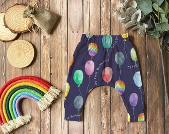 Leggings premier anniversaire, bébé et tout-petit, fait main sur commande, tissu près du corps, design exclusif, tenue pour séance photo, tenue Cake Smash, harem