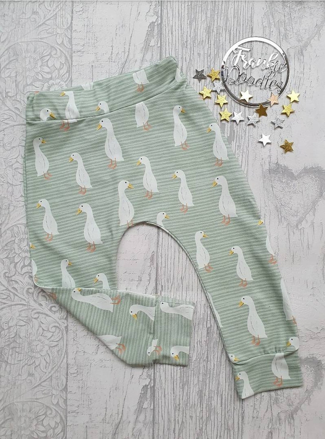 White Rubber Duck Pattern Print Women Leggings