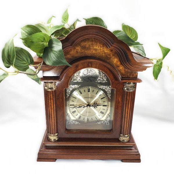 Timelink, Silver Crosley Modern Art Deco Office And Desk Alarm Clock, Black
