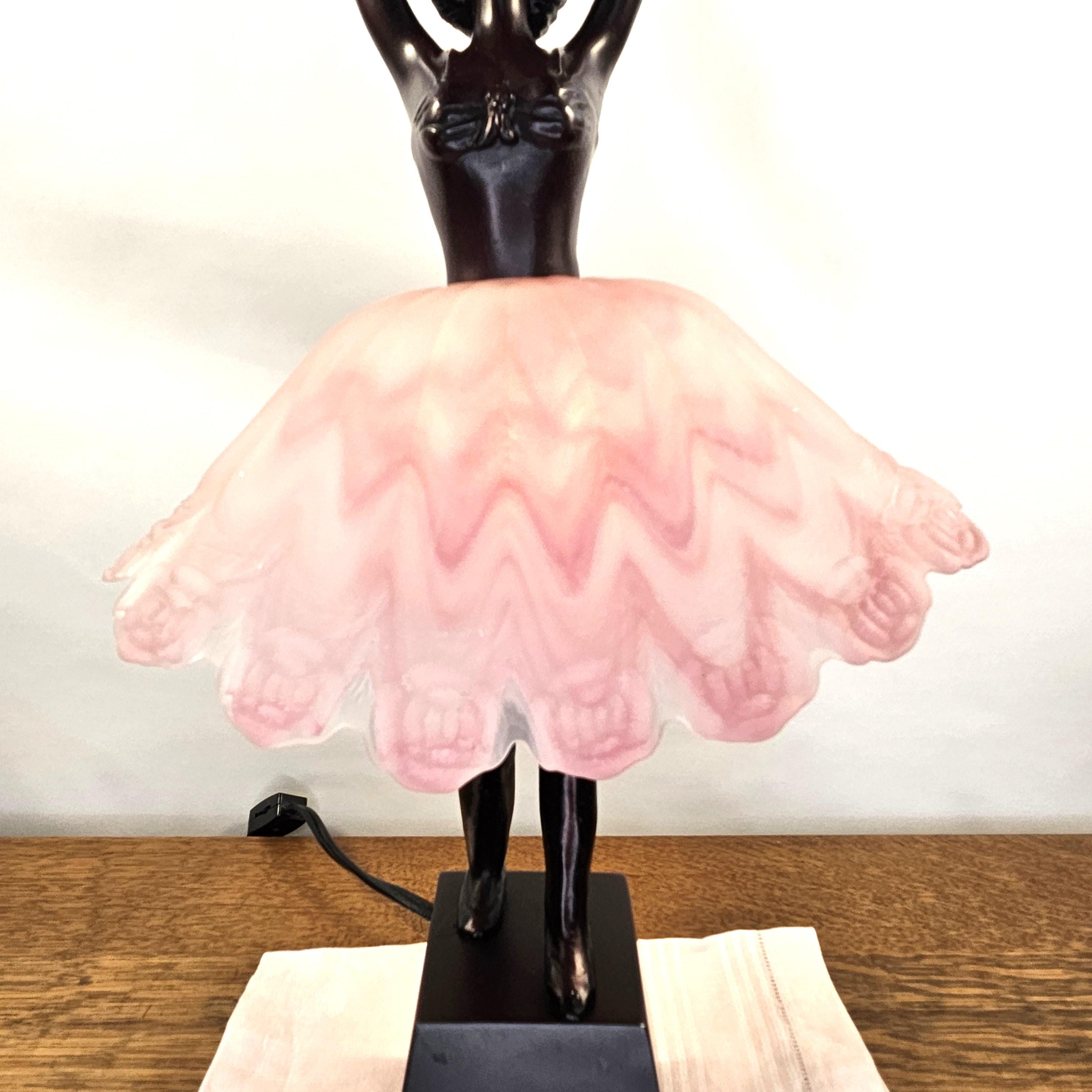 欧米ヴィンテージ レディ・バレリーナ ティファニー風 ランプライト