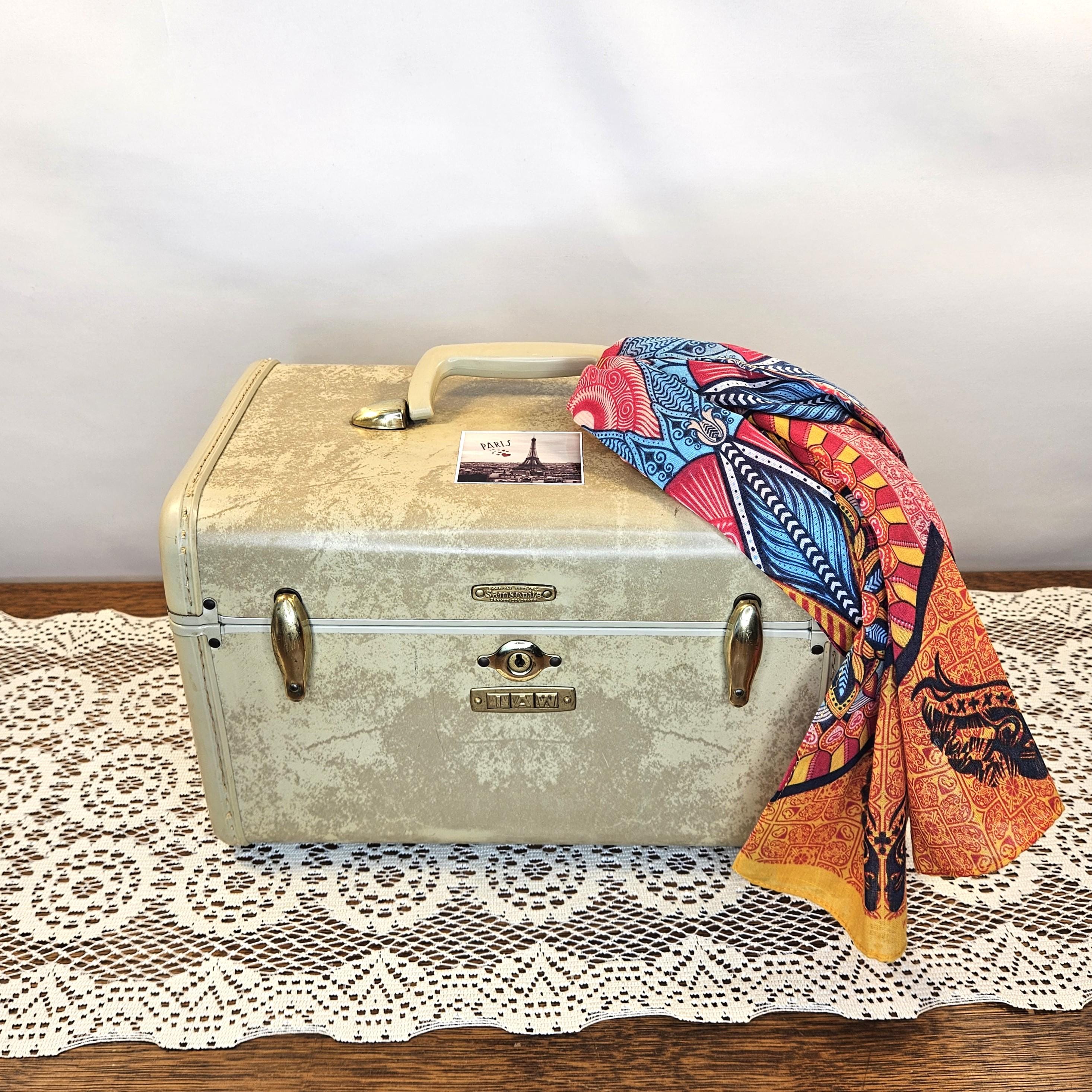 Train Samsonite Vintage Suitcase Train Case Samsonite Hardside