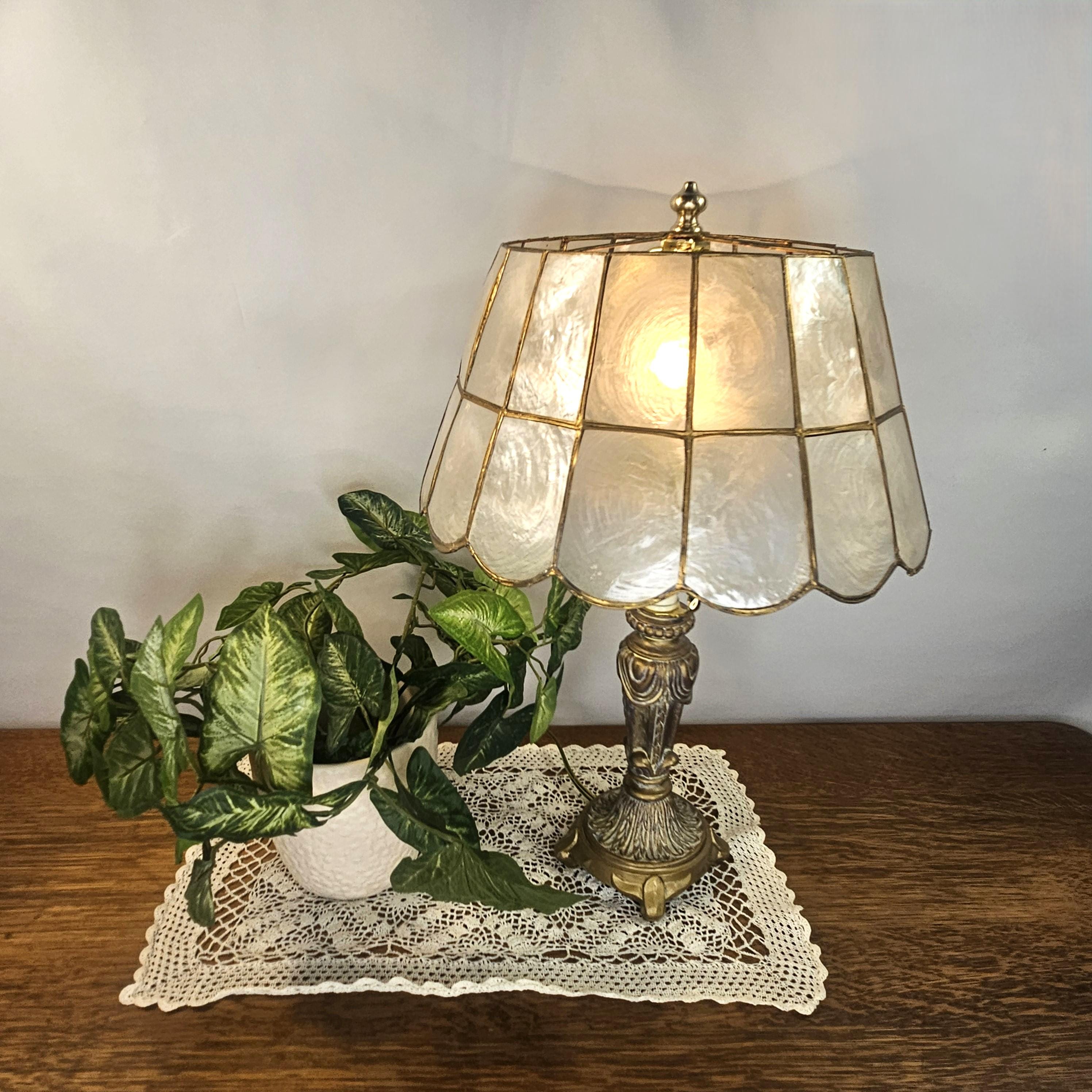 ヴィンテージ　シェル　ランプ Vintage Shell Lamp Shade - Etsy
