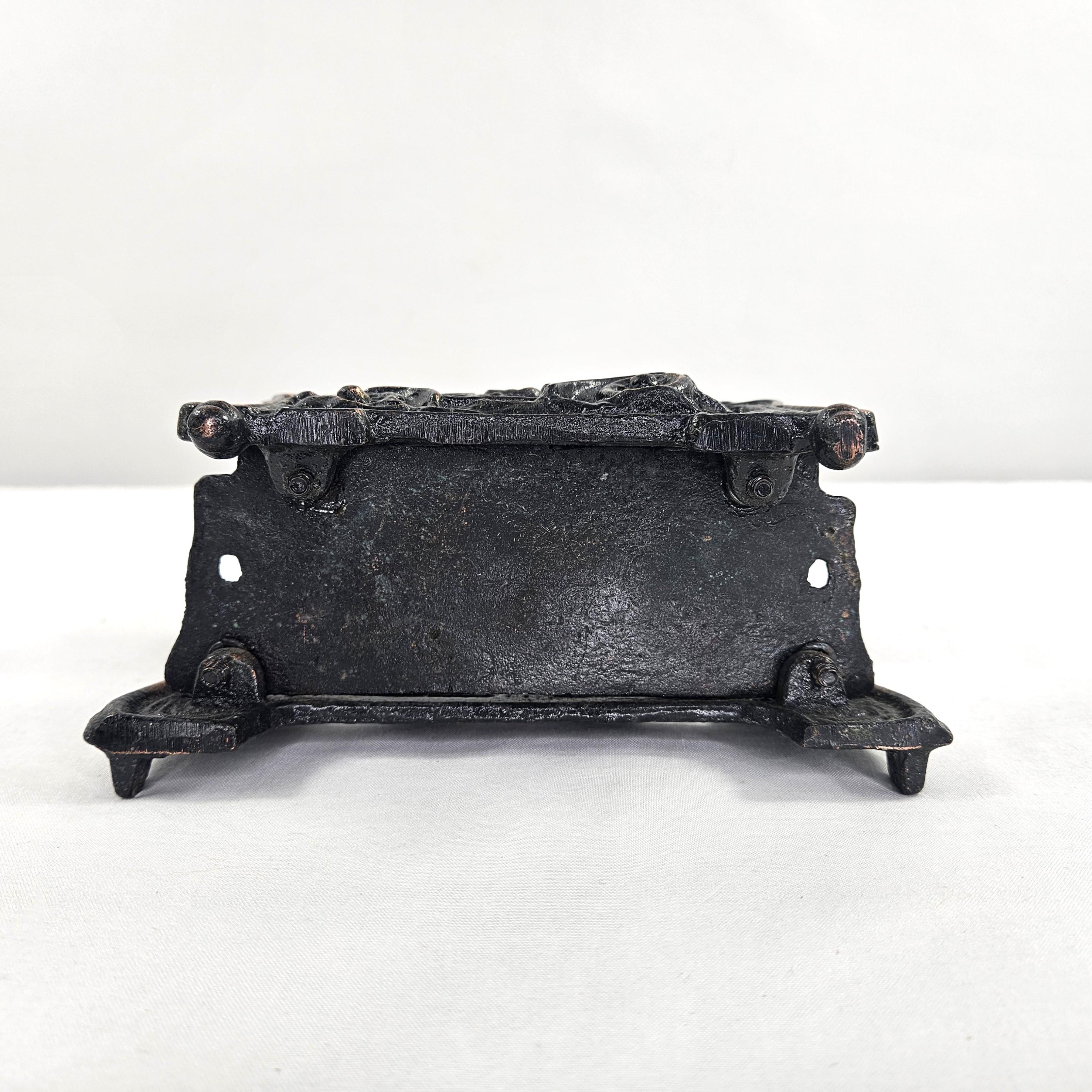 Antique Cast Iron Brass Letter Holder, Judd Racecar Letter