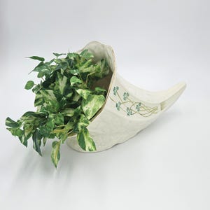 Belleek Shamrock Cornucopia Centerpiece , Gold Accents, Belleek China , Irish Porcelain , Made in Ireland , Irish China , Millennium 2000