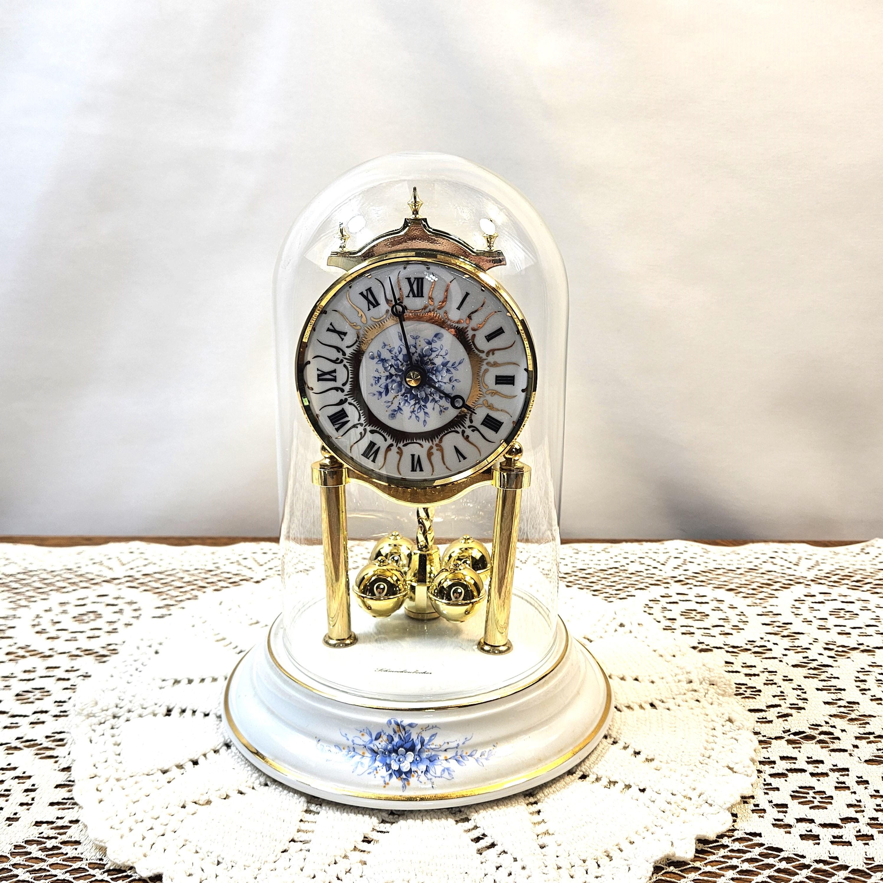 Vintage Reine Handarbeit Anniversary Clock Porcelain Base