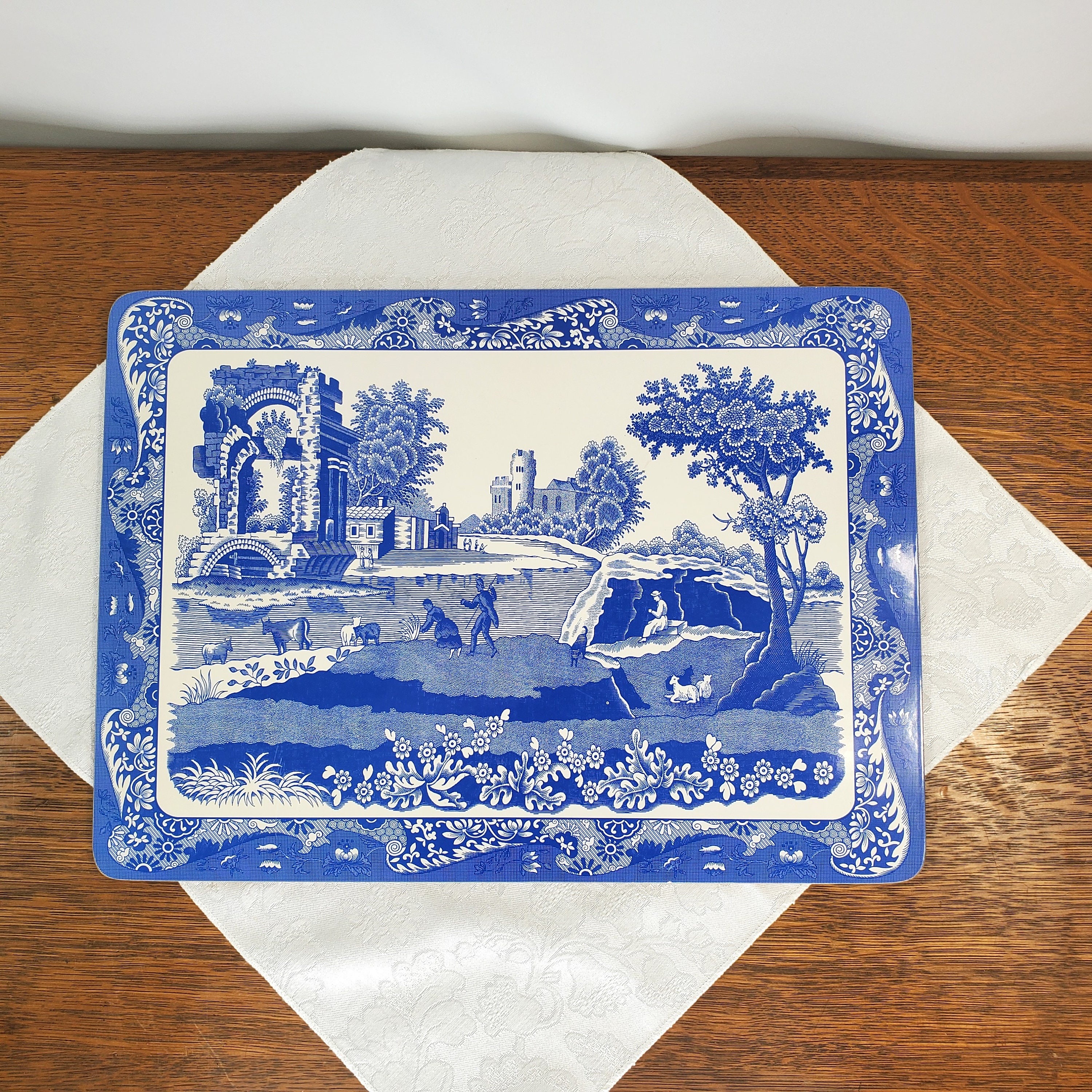 SPODE Pimpernel ブルーイタリアン　ランチョンマット 4枚セット Blue Italian Placemats Set of 4 | Spode