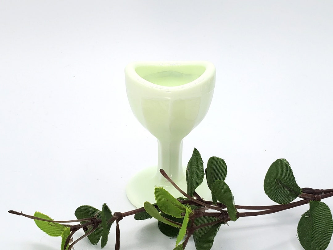 Vintage Jadeite Green Milk Glass Eye Bath . Green Glass Eye Etsy