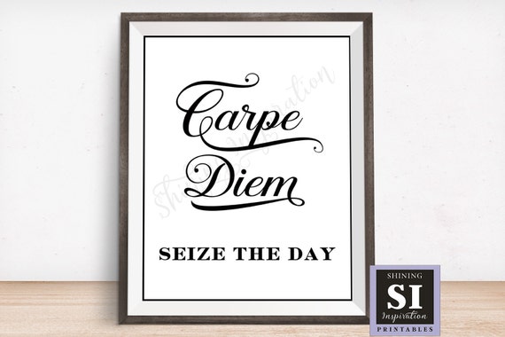 Carpe Diem Seize The Day Printable Newsies Printable Newsies Etsy Carpe Diem Seize The Day Printable Newsies Printable Newsies Etsy