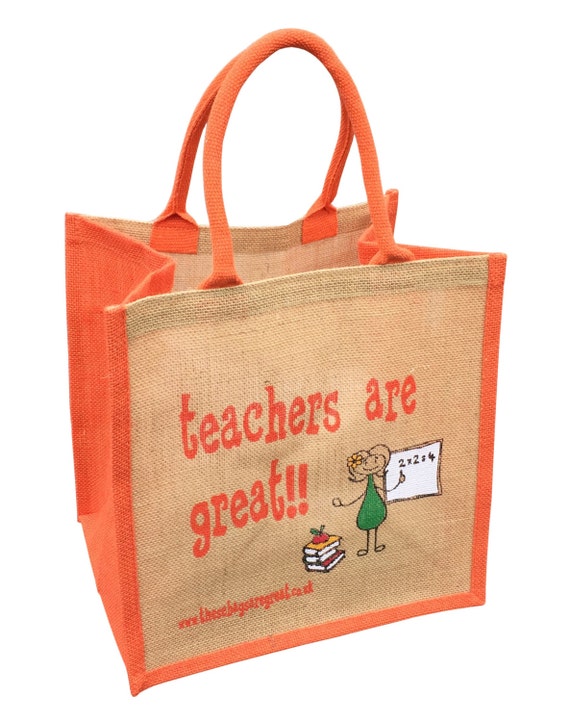 Teachers are Great Jute Shopping Bag