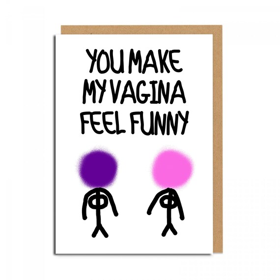 Funny Girlfriend Birthday Card Lesbian Vagina Valentine S Wife Your