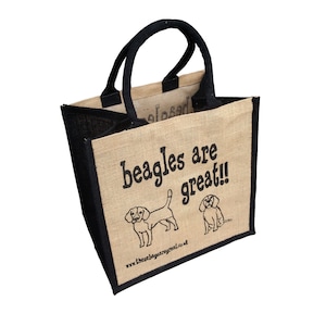 DOG BREEDS - Great Jute Shopping Bag - Perfect Gift