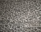 Snow Leopard Print Animal Pattern Dog Coat Handmade Pet Clothes Mock Turtleneck Covered Chest Snood Neck Warm Soft Fleece Africa Cheetah