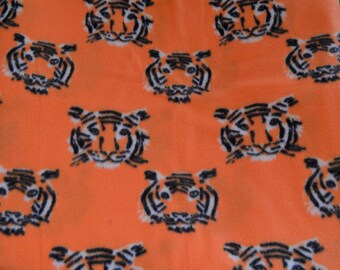 Tigers Print Fleece Dog Coat Snood collar Warm Medium Large Extra Large Doberman Doggie Fun Pattern Pit Bull Orange Tony the tiger Dobie