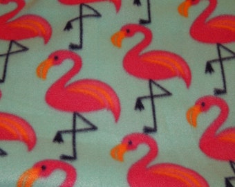 Flamingo Print Fleece Dog Coat Snood Warm Covered Chest with arms Sweater for Doberman fast turn around