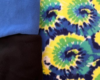 Tie Dye Dog Snood Coat, Bright Fleece Jacket for All dogs