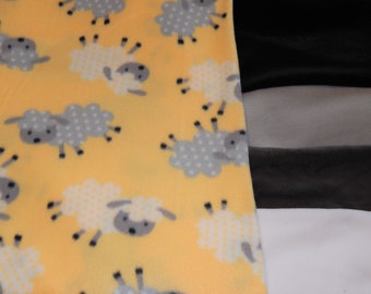 Sheep Prints Coat Pet Doberman Clothes Jacket Pajamas Cover Chest Warm Fleece Custom fit Snood Collar Little Bo peep Design Doberman