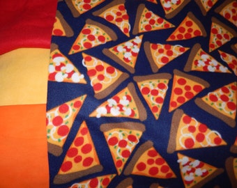 Pizza Print Fleece Dog Coat Snood Neck Warm Covered Chest Doberman All Sizes Pepperoni Pizza Pattern Munchies Made to fit your measurments