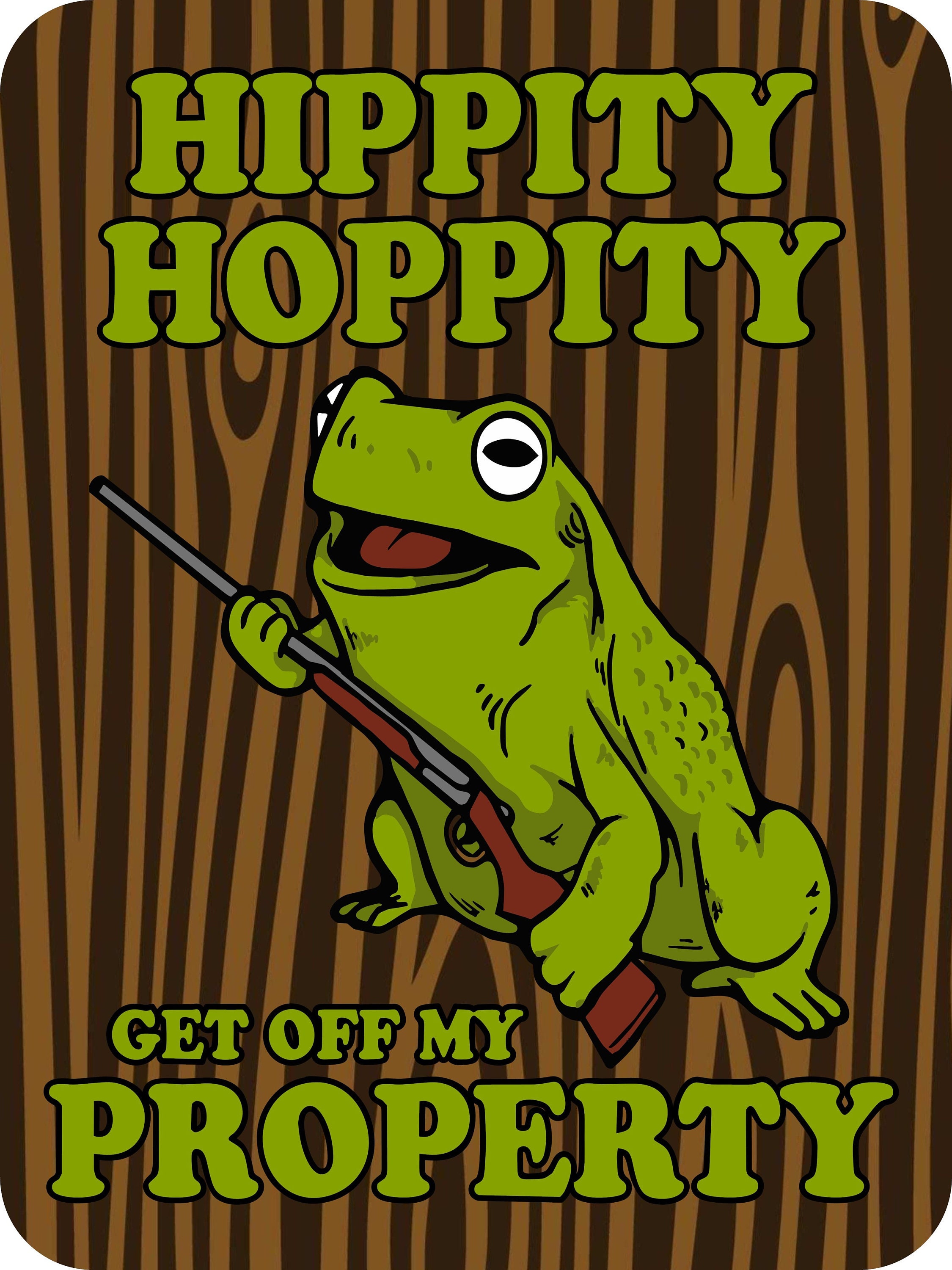 Hippity Hoppity Get off my Property Private Property Etsy