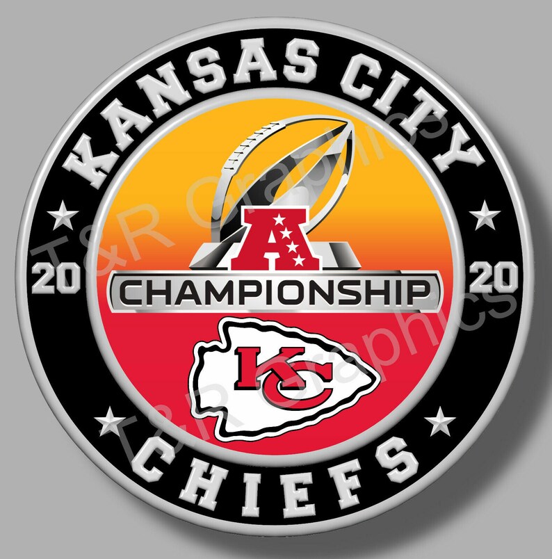 Kansas City Chiefs Vinyl Sticker Decal 2020 AFC Champs Car Etsy