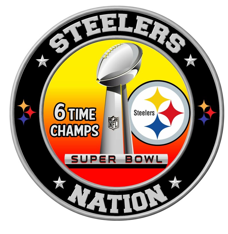 Pittsburgh Steelers Super Bowl Championship Sticker NFL Decal Etsy