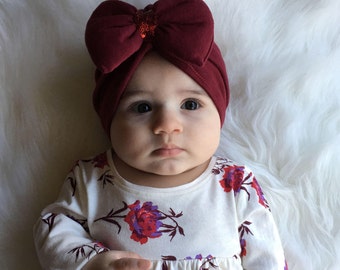 Emelie's turban, Burgundy