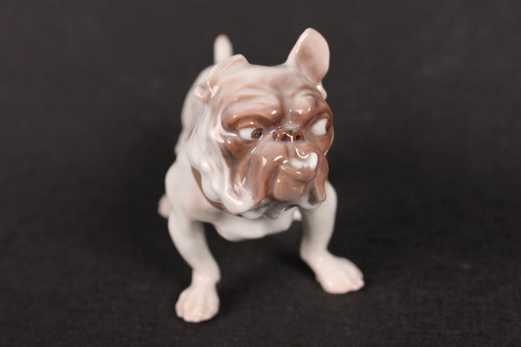 Bing And Grøndahl Bg Bulldog Bouledogue Anglais Figurine No 1676 Danish Design Mid Century Modern