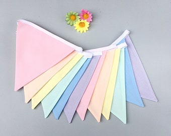 Pastel Rainbow bunting, nursery  bunting
