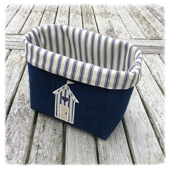 NAUTICAL MINI BUNTING Red White Blue Fabric Beach Hut Caravan Nursery Camper