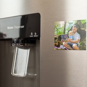 Gloss White Hardboard  Rectangle Magnet, Personalized Magnet, Custom Magnet, Photo Magnet, Personalized Photo Magnet, Refrigerator Magnet