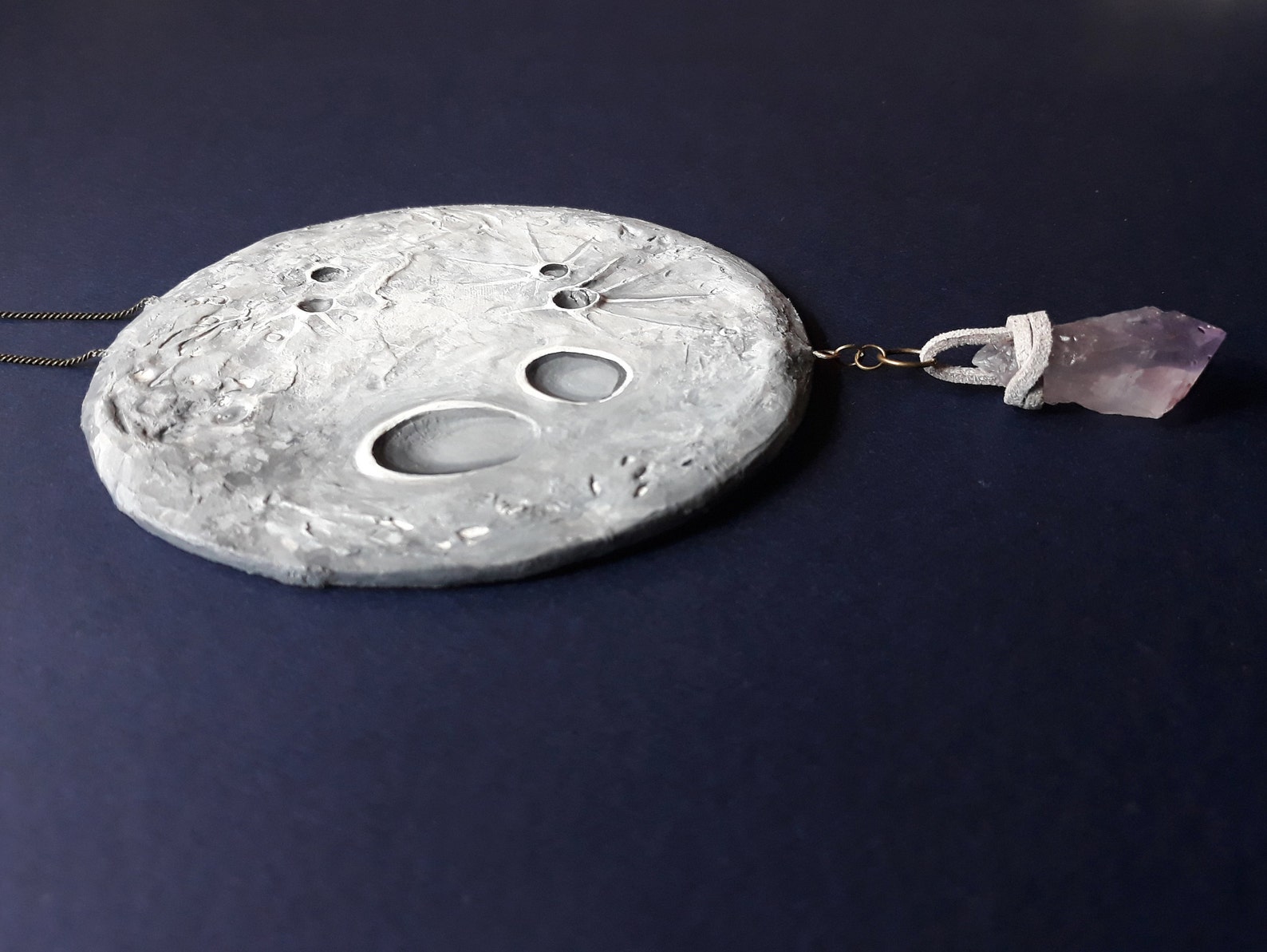 Full Moon Wall Hanging Moon Decor Ceramic Wall Hanging Etsy