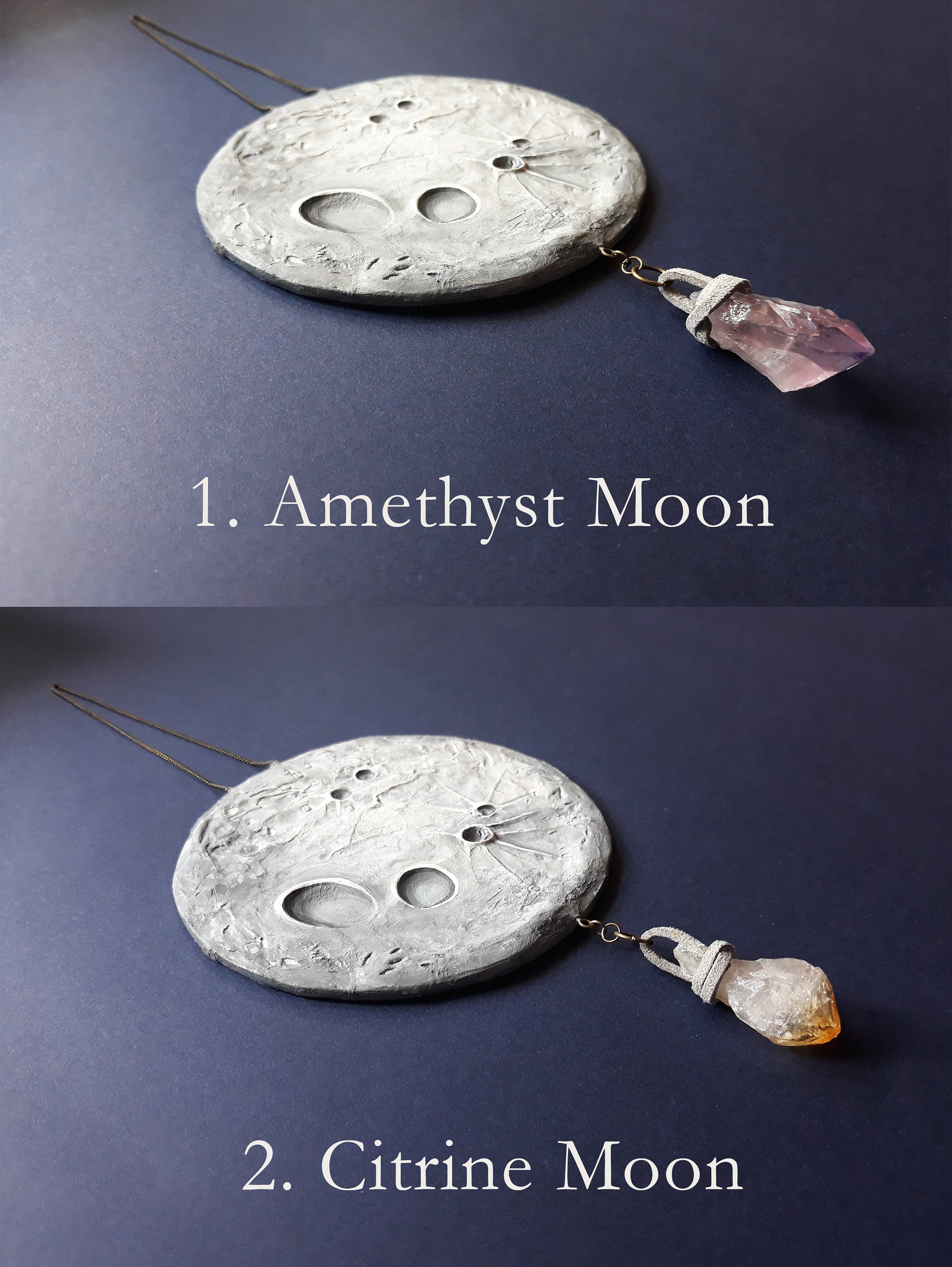 Full Moon Wall Hanging Moon Decor Ceramic Wall Hanging Etsy