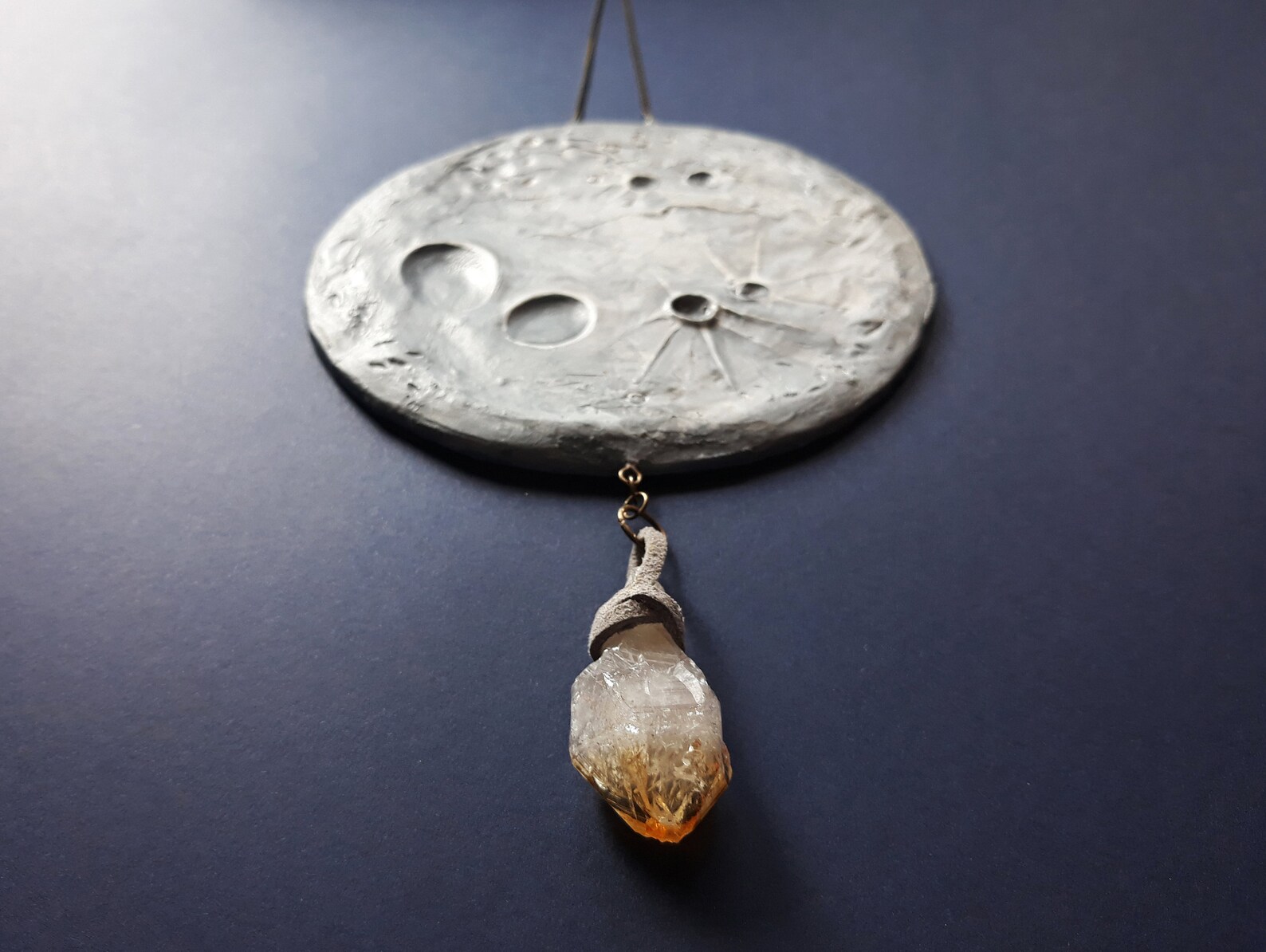 Full Moon Wall Hanging Moon Decor Ceramic Wall Hanging Etsy