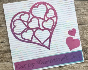 Handmade love card, anniversary wedding engagement, girlfriend valentine's card, boyfriend valentine, husband valentine, wife valentine