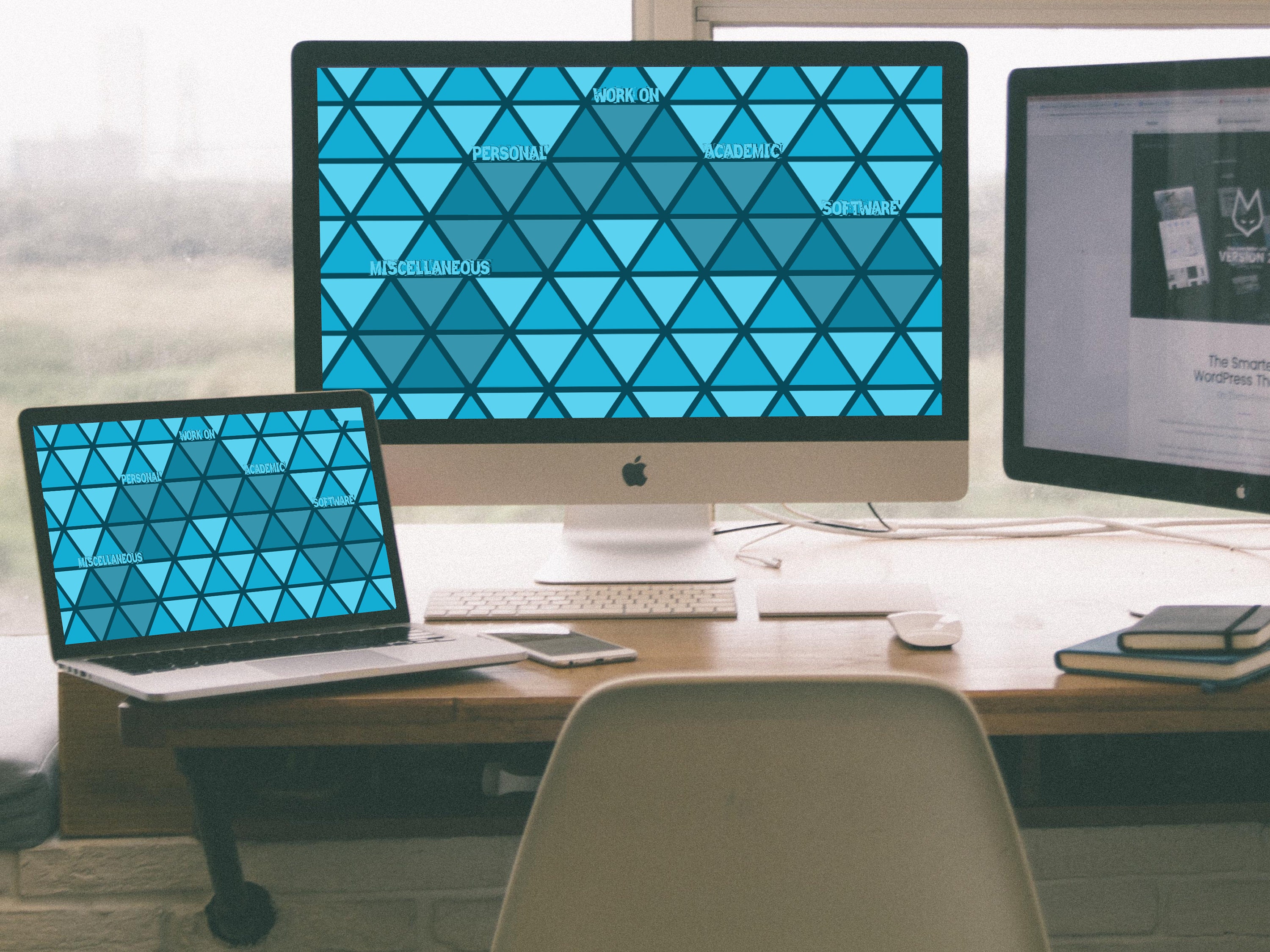 Desktop Organizer Blue INSTANT DOWNLOAD Etsy