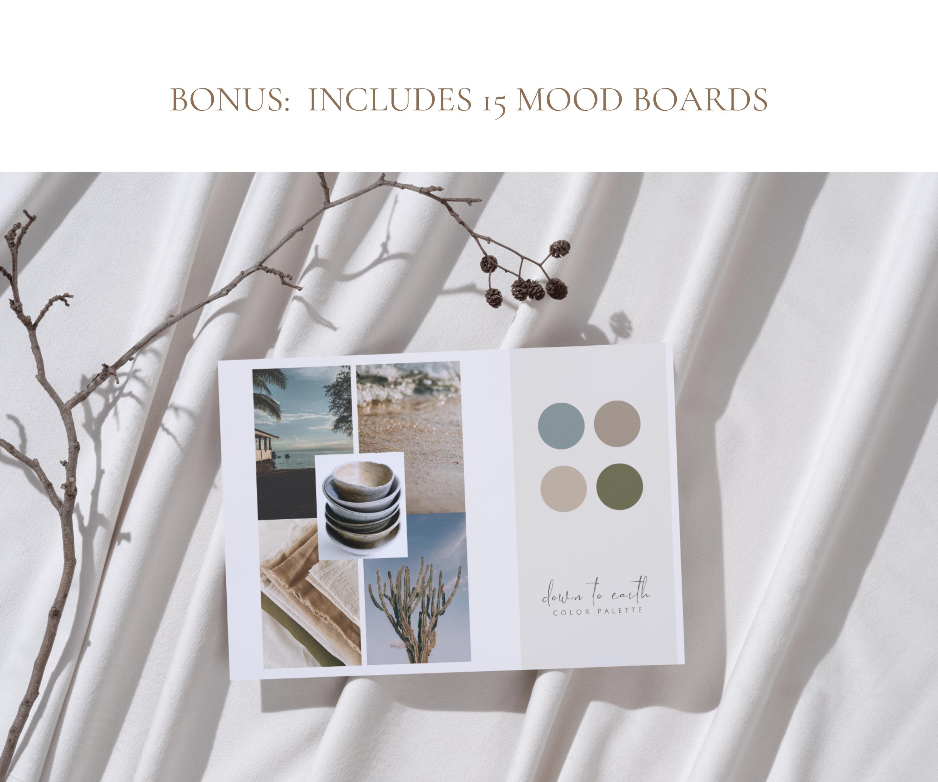 Interior Design Client Presentation Template + 15 Mood Boards - Digital ...