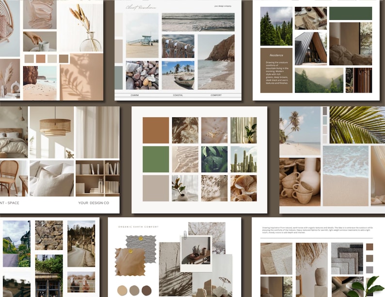 Interior Design Mood Board Kit | 34 Templates | Instant Download - Etsy