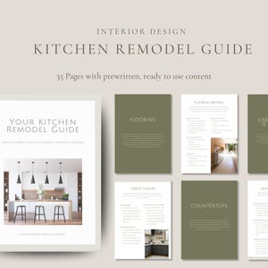 Küchen Remodel Planer | Interior Design Vorlage | Digitaler Download, druckbare PDF-Datei