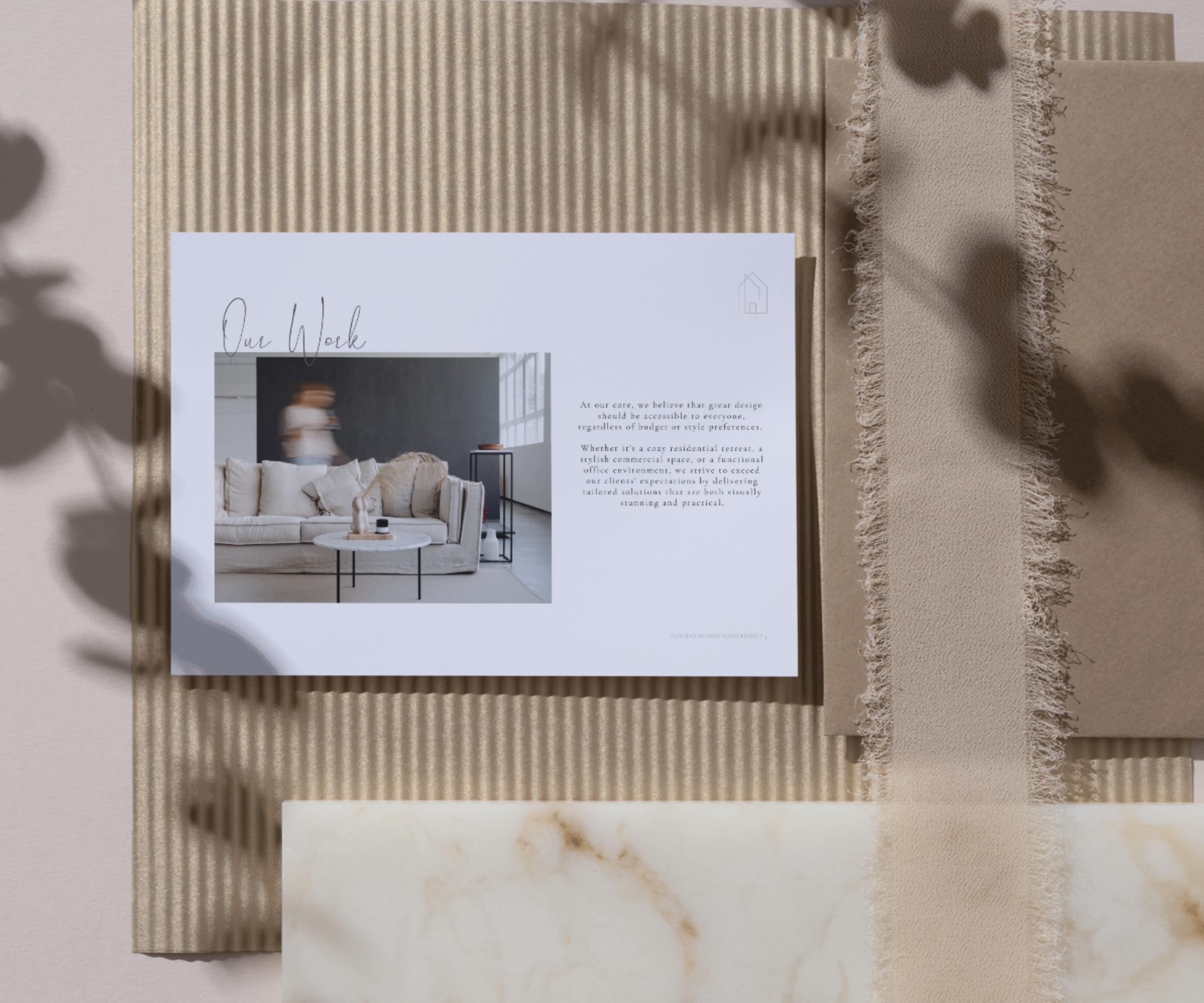 Interior Design Portfolio Template | 20 Customizable Canva Pages for ...