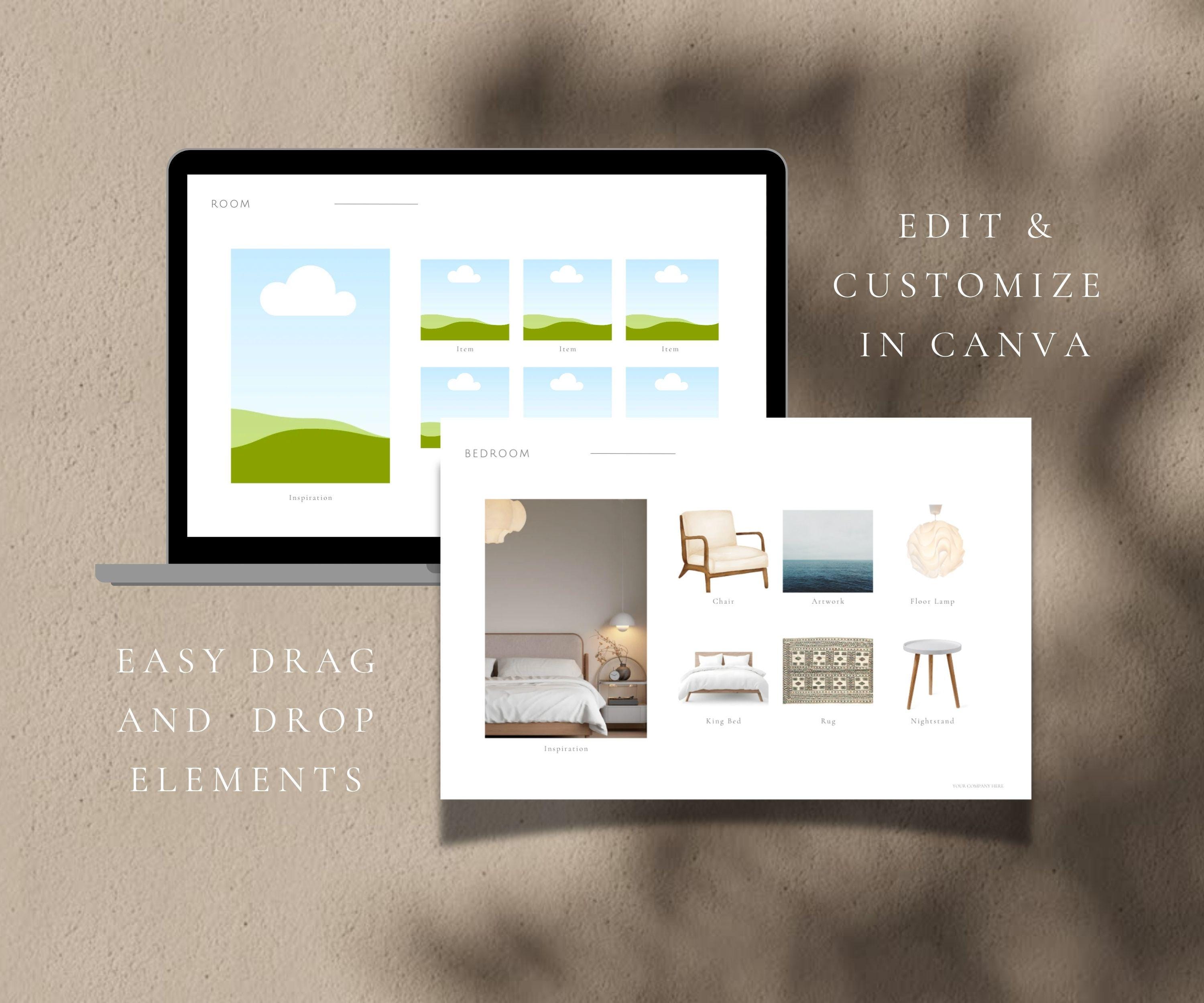 Interior Design Shopping List Template | Client Install Guide (digital ...