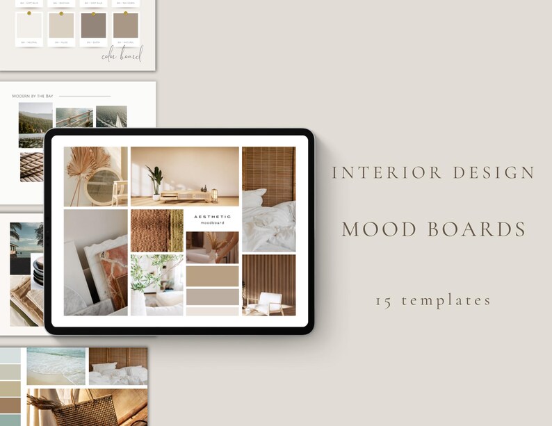 Mood Board Templates for Interior Designers | Digital Download - Etsy