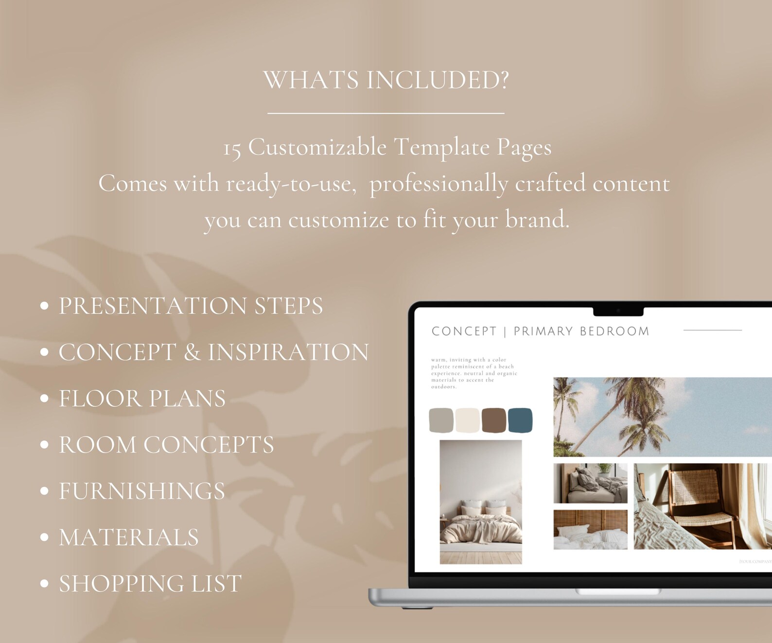 Interior Design Client Presentation Template + 15 Mood Boards - Digital ...