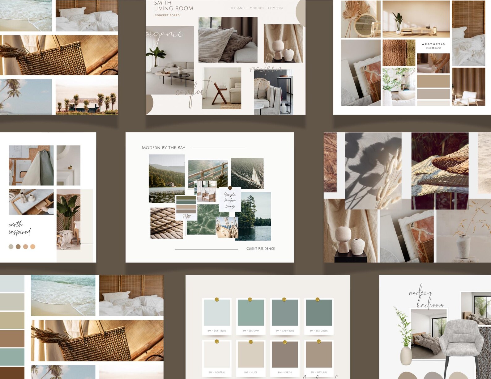 15 Interior Design Mood Board Templates - Etsy