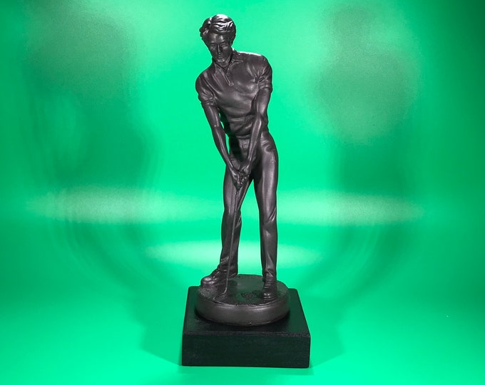 Vintage Austin Sculptures Stoneware Golfer Statue Titled Etsy