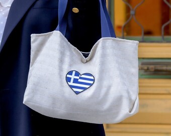 Embroidered purse, gift for her, silk purse, handmade purse, handmade gift, purse for women, made in Greece by Kalfas