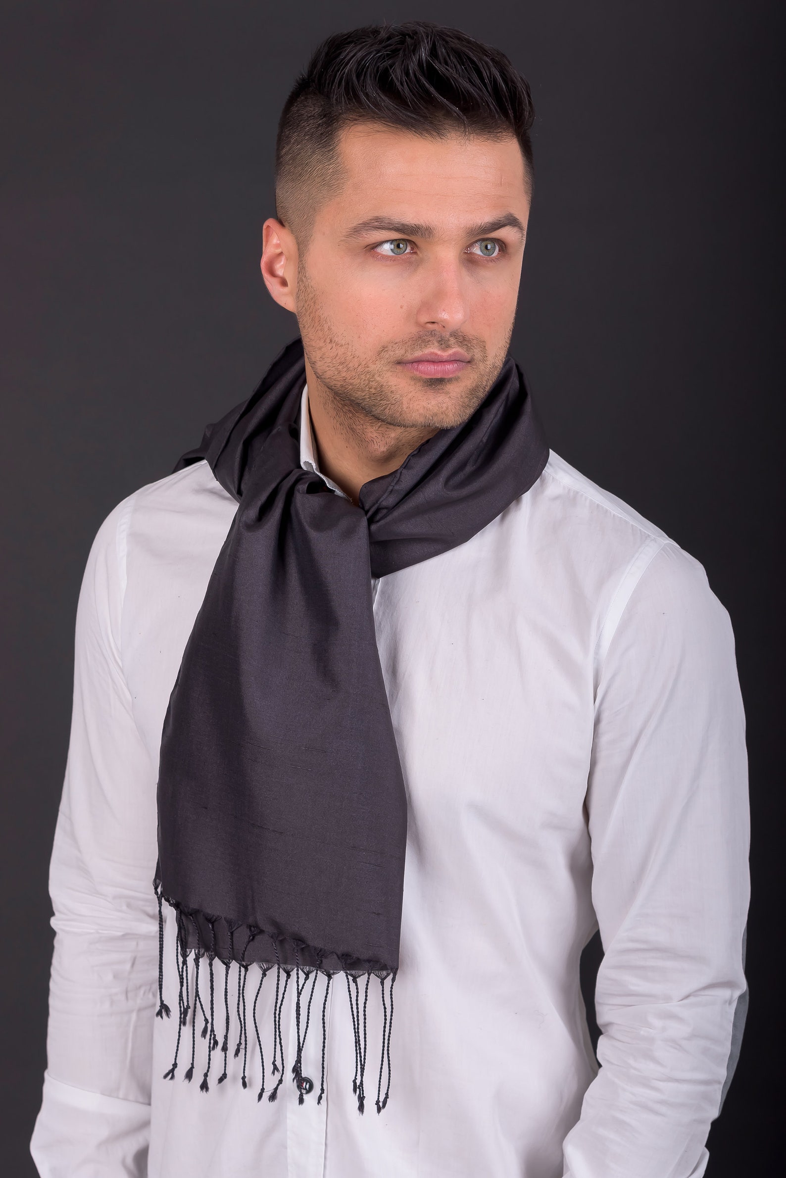 Silk Scarf Men Long Scarf Mens Scarf Handpainted Scarf - Etsy