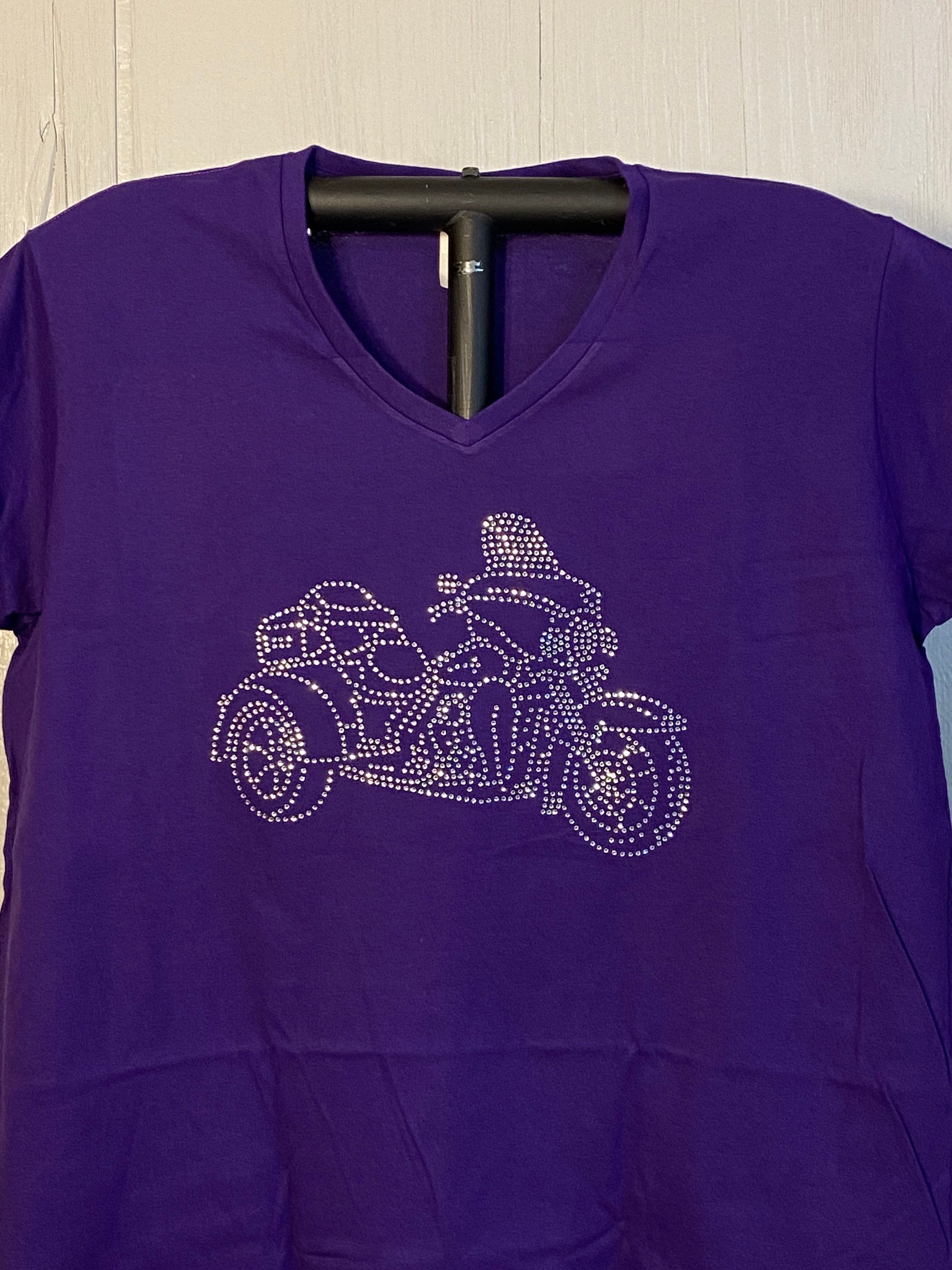 Harley Davidson Rhinestone Trike Tshirt Etsy
