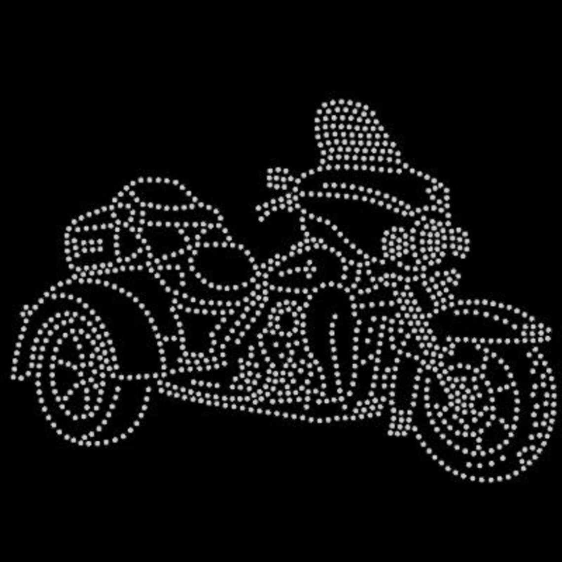 Harley Davidson Rhinestone Trike Tshirt Etsy