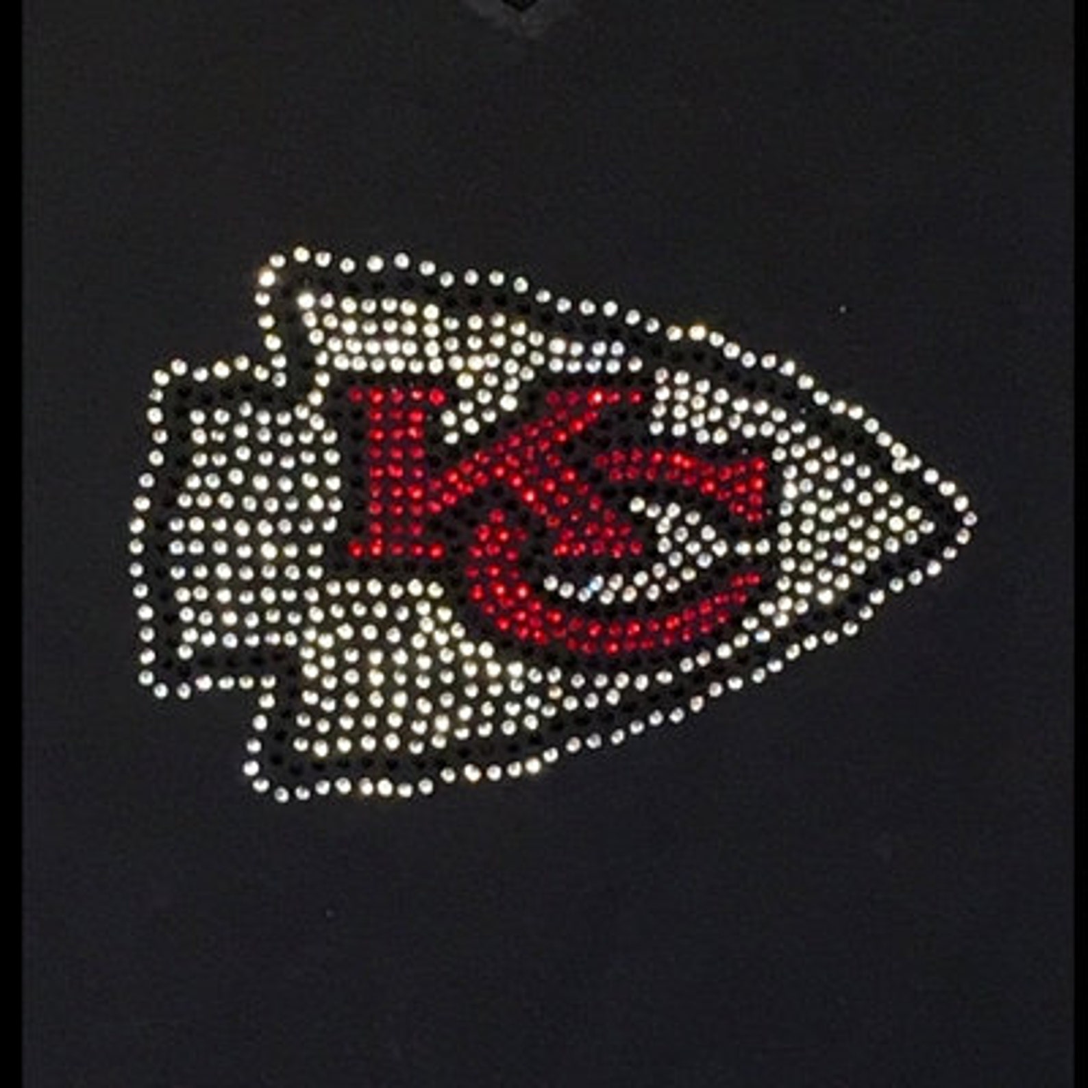 Kansas City Chiefs Rhinestone Tshirt est une façon unique de Etsy